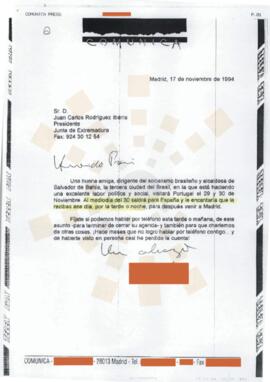 19941117_Madrid_Correspondencia de un extranjero.