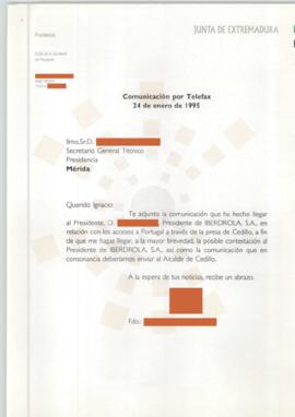 19950124_Mérida_Correspondencia interna de la Junta de Extremadura.