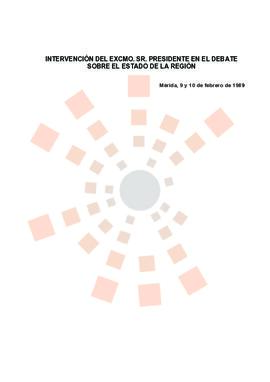 19890209_Mérida_Intervenciones del Presidente en el Debate sobre el Estado de la Región.