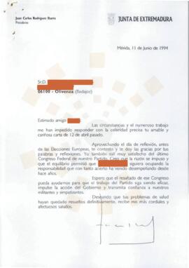 19940611_Mérida-Olivenza_Correspondencia a un ciudadano.