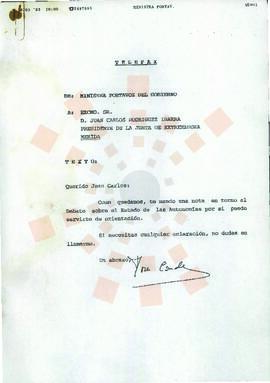 19930316_Mérida-Madrid_Correspondencia de la Ministra Portavoz del Gobierno.