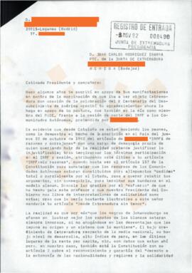 19921022_Leganés-Mérida_Correspondencia de D. Crescencio Cordero Rodríguez