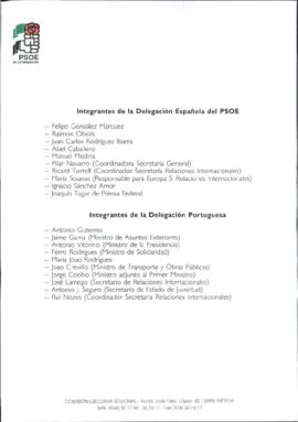 Programa onomástico del PSOE de Extremadura para RODRÍGUEZ IBARRA, Juan Carlos, con motivo de la ...