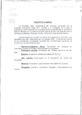Nota de la Dirección General del Patrimonio Cultural de la Consejería de Cultura de la JUNTA DE E...