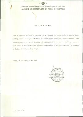 Declaración de BENITO ROSADO, Manuel sobre el proyecto de Oficina del Gabinete de Iniciativas Tra...
