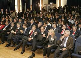 Rueda de Prensa junto con los asistentes de las Delegaciones españolas y portuguesas.