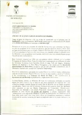 Carta de ROCA SAN MARTÍN, Julián, para RODRÍGUEZ IBARRA, Juan Carlos, sobre la invitación a la V ...