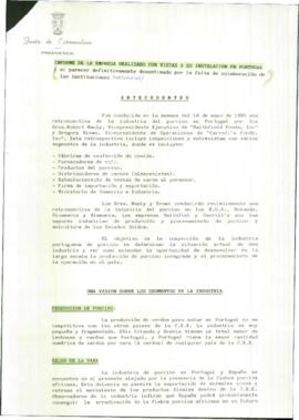 Informe de la CONSEJERIA DE PRESIDENCIA DE LA JUNTA DE EXTREMADURA para RODRÍGUEZ IBARRA, Juan Ca...