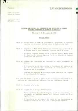 Programa cronológico del Jefe de la Secretaría del Presidente para RODRÍGUEZ IBARRA, Juan Carlos,...