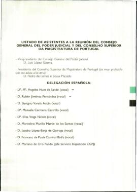 Programa onomástico de RODRÍGUEZ IBARRA, Juan Carlos, con motivo de su asistencia a la reunión de...
