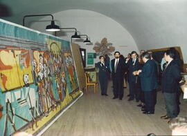 Encuentro de RODRÍGUEZ IBARRA, Juan Carlos con FINO, Elsa, TRANSMONTANO DE OLIVEIRA MIGUENS, Joao...