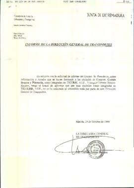 Carta de PEREIRA SANTANA, Carmen, para RODRÍGUEZ IBARRA, Juan Carlos, cuyo asunto trata sobre inf...