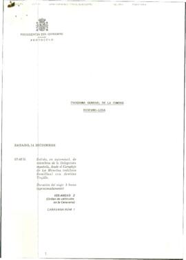 Programa cronológico de PRESIDENCIA DEL GOBIERNO DE ESPAÑA para RODRÍGUEZ IBARRA, Juan Carlos, co...