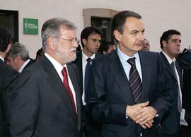 Encuentro de RODRÍGUEZ IBARRA, Juan Carlos y RODRÍGUEZ ZAPATERO, José Luis