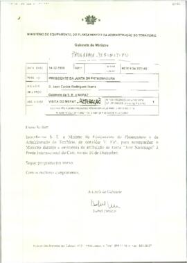 Fax de PATRICIO, Isabel para RODRÍGUEZ IBARRA, Juan Carlos, cuyo asunto trata sobre la invitación...