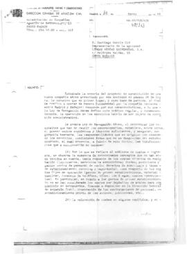 Carta de PÉREZ BLANCO, Jesús para GARCÍA CID, Santiago cuyo asunto trata del proyecto de constitu...