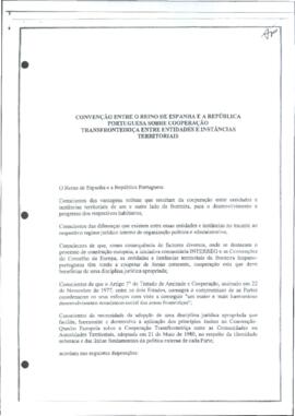 Acuerdo sobre tratado del Gobierno de España y la República de Portugal acerca de la cooperación ...
