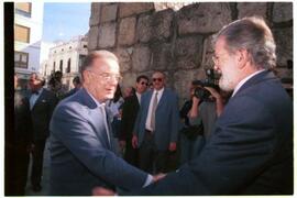 Saludo de RODRÍGUEZ IBARRA, Juan Carlos a BRANCO SAMPAIO, Jorge Fernando