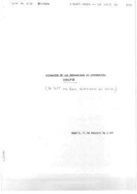 Informe del MINISTERIO DE TRANSPORTES, TURISMO Y COMUNICACIONES acerca de la Situación de la RED ...
