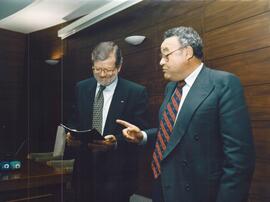 Encuentro de RODRÍGUEZ IBARRA, Juan Carlos con GOMES CRAVINHO, Joao Cardona.