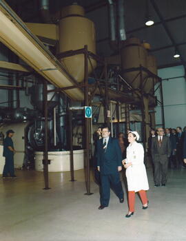 Visita de RODRÍGUEZ IBARRA, Juan Carlos en las instalaciones de Nova Delta - Comércio e Industria...