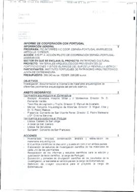 Informe de la Secretaría General de la Consejería de Cultura para RODRÍGUEZ IBARRA, Juan Carlos s...
