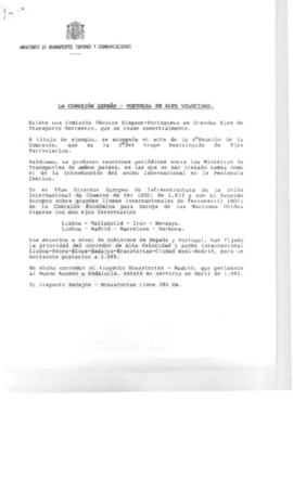 Acta de la 3ª reunión del grupo restringido de Ejes Ferroviarios de la Comisión Técnica Hispanopo...