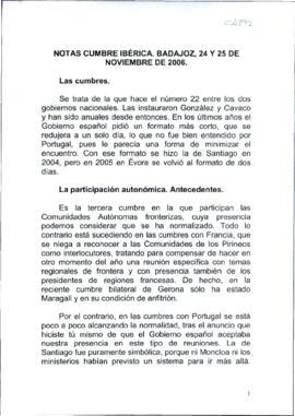 Notas informativas de SÁNCHEZ AMOR, Ignacio para RODRÍGUEZ IBARRA, Juan Carlos, con motivo de su ...