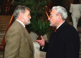 Encuentro de RODRÍGUEZ IBARRA, Juan Carlos con MARCOS BLANCO, José Antonio.