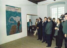 Encuentro de RODRÍGUEZ IBARRA, Juan Carlos con FINO, Elsa, TRANSMONTANO DE OLIVEIRA MIGUENS, Joao...