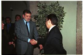 Despedida de RODRÍGUEZ IBARRA, Juan Carlos con MARTINS DA CRUZ, Antonio.