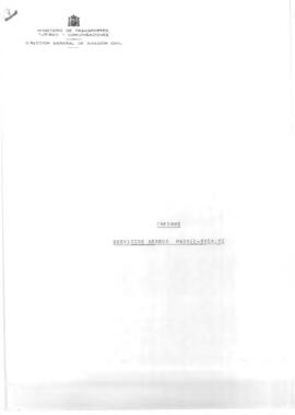Informe del MINISTERIO DE TRANSPORTES, TURISMO Y COMUNICACIONES acerca de los Servicios Aéreos Ma...