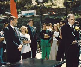 Discurso de VIEGAS ABREU, Manuel junto a RODRÍGUEZ IBARRA, Juan Carlos.