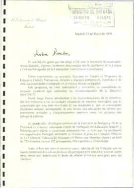 Carta de MARTINS DA CRUZ, António, para SÁNCHEZ AMOR, Ignacio, sobre algunas cuestiones relaciona...