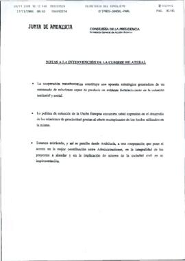 Nota de la Secretaría General de Acción Exterior de la Consejería de Presidencia, de la JUNTA DE ...