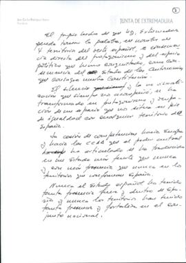 Notas de RODRÍGUEZ IBARRA, Juan Carlos, con motivo de su intervención al acto de la Cumbre Hispan...