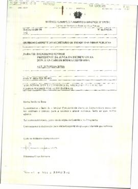 Fax de CRUZ FERREIRA, Filomena para RODRÍGUEZ IBARRA, Juan Carlos, cuyo asunto trata de la invita...