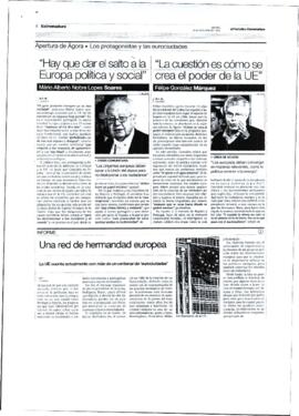 Artículo de prensa, realizado por FERNÁNDEZ MAESO, Marta con dos titulares sobre las citas que re...