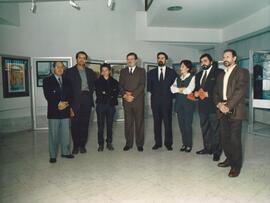 Visita de la Exposición de pinturas sobre temas portugueses de cinco autores extremeños.