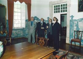 Encuentro de RODRÍGUEZ IBARRA, Juan Carlos junto a D' OLIVEIRA, José Ernesto, GALINHA BARRETO, Jo...