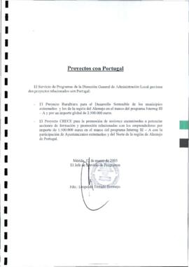 Nota de TORRADO BERMEJO, Leopoldo para RODRÍGUEZ IBARRA, Juan Carlos, con motivo de la visita del...