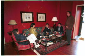 Encuentro de RODRÍGUEZ IBARRA, Juan Carlos junto a GUTERRES, António, VAZ-PINTO, Catalina, MUÑOZ ...