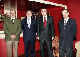 Encuentro de RODRÍGUEZ IBARRA, Juan Carlos y RODRÍGUEZ ZAPATERO, José Luis.