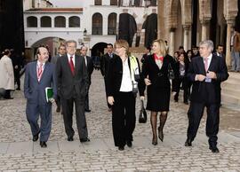 Encuentro de RODRÍGUEZ IBARRA, Juan Carlos junto a ZARRÍAS, Gaspar, PEREIRA SANTANA, Carmen, DEL ...