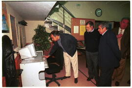 Encuentro de RODRÍGUEZ IBARRA, Juan Carlos con GUTERRES, António y SÁNCHEZ AMOR, Ignacio.