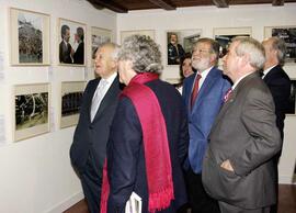 Encuentro de RODRÍGUEZ IBARRA, Juan Carlos junto con SOARES, Mário y SAPONI MENDO, José María dur...