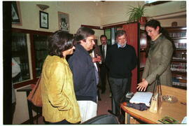 Encuentro de RODRÍGUEZ IBARRA, Juan Carlos con GUTERRES, António y VAZ-PINTO, Catalina.